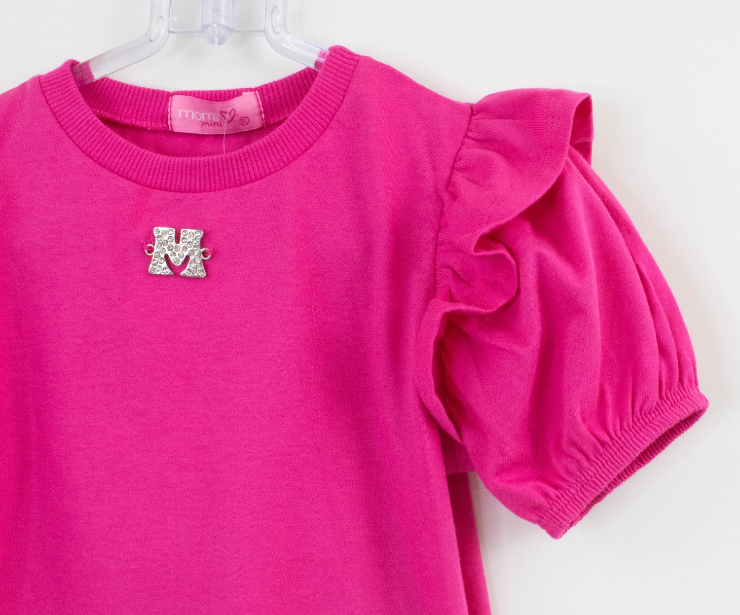 Blusa Malha Pink Manga Bufante Infantil Momi - Xuá Kids