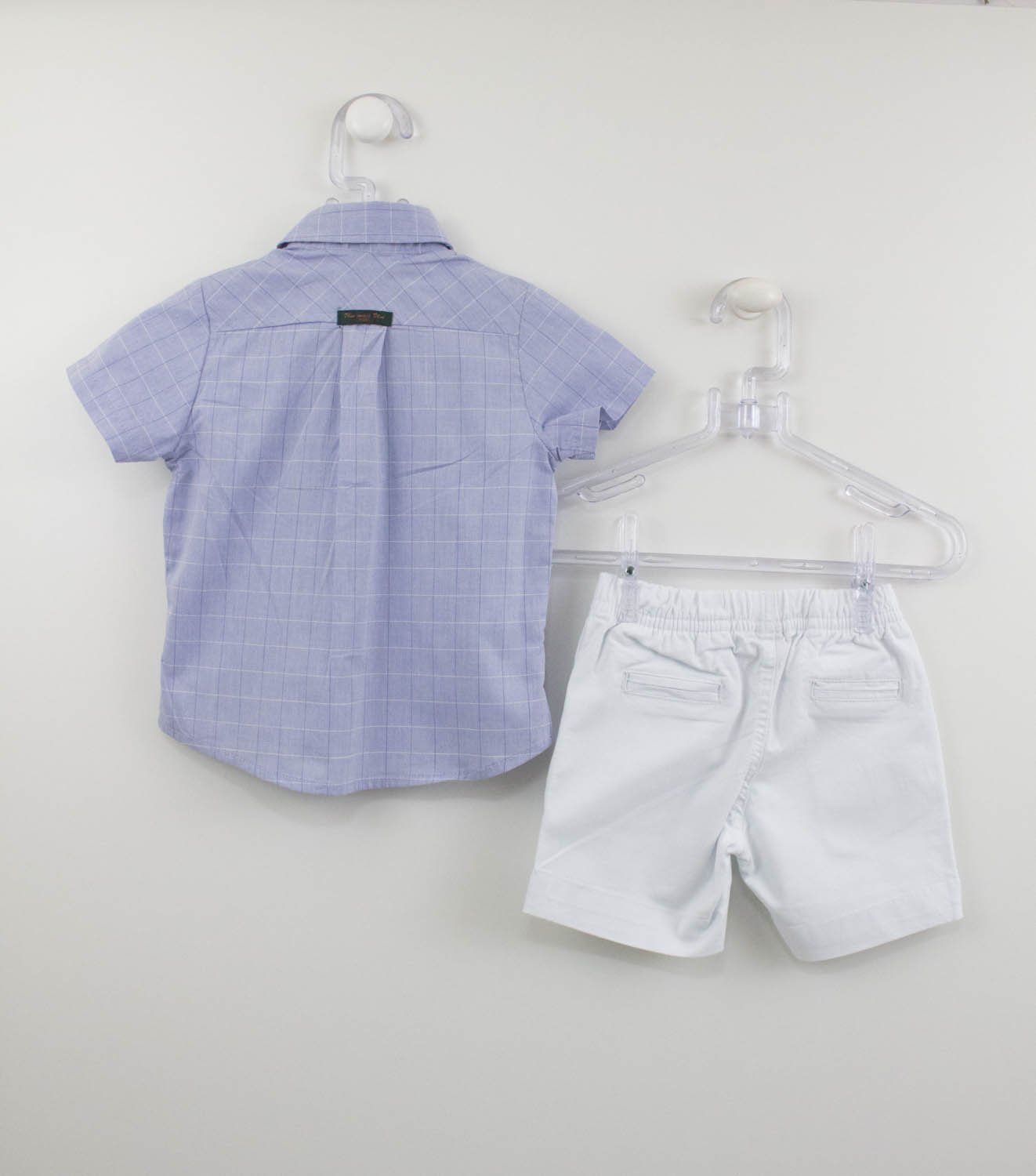 CONJUNTO DE BEBÉ Calção + Camisa «Xadrez»