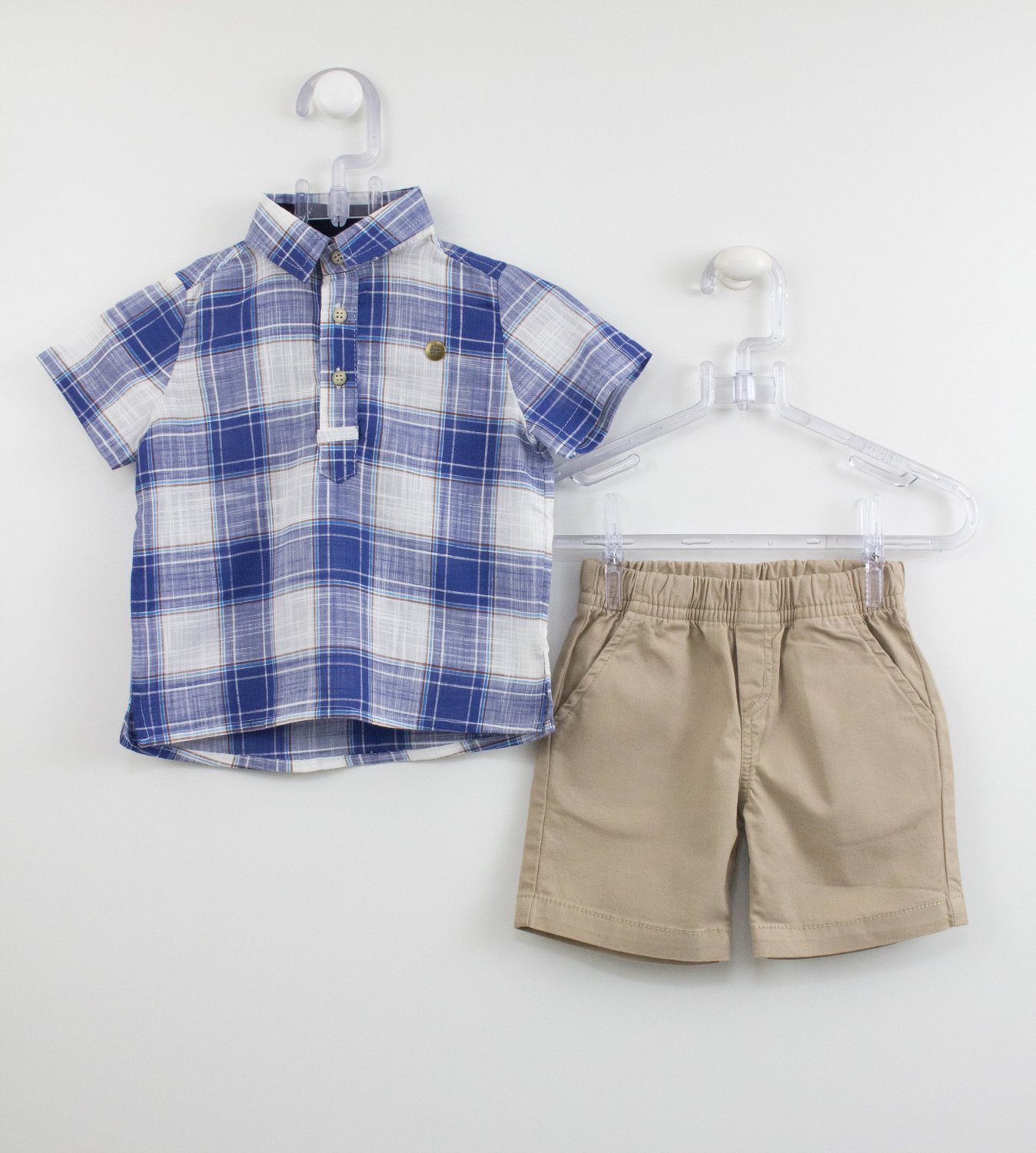 CONJUNTO DE BEBÉ Calção + Camisa «Xadrez»