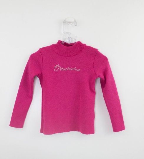 Blusa Infantil Tricot Básica Pink Pituchinhus