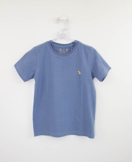Camiseta Básica Azul Sereno Infantil Dudes