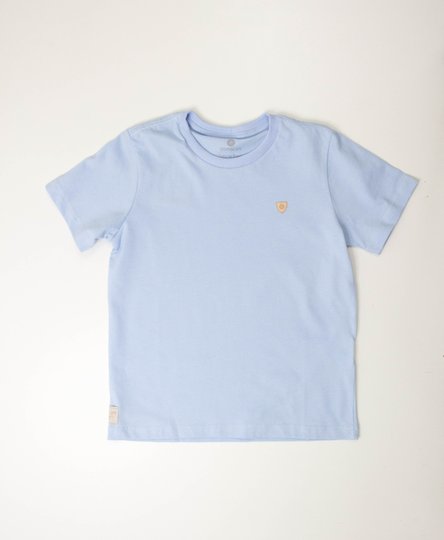 Camiseta Básica Infantil Azul Claro Um Mais Um