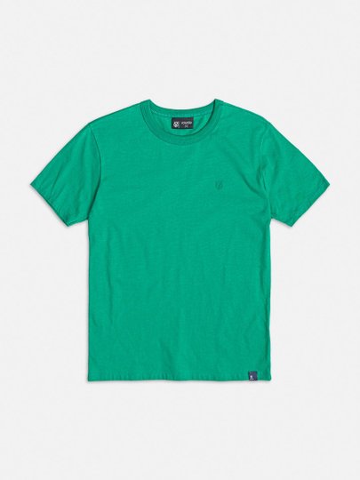 Camiseta Básica Verde Bandeira Infantil Youccie