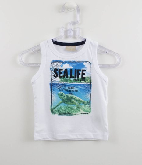 Camiseta Regata Milon Baby Sea Life
