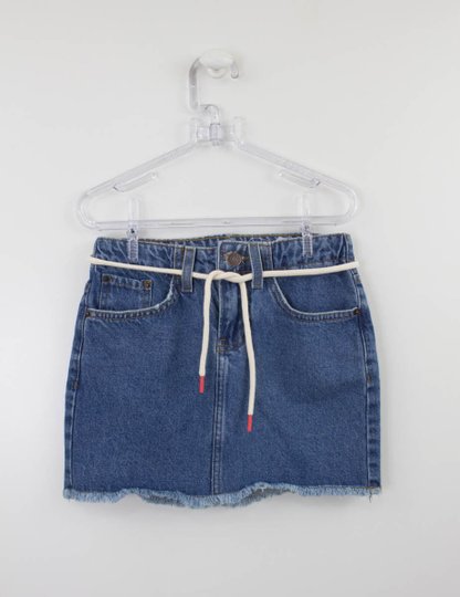 Saia Infantil Calvin Klein Jeans com Cinto Cardarço