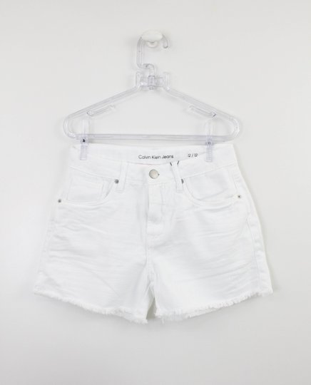 Short Jeans Branco Infantil Calvin Klein