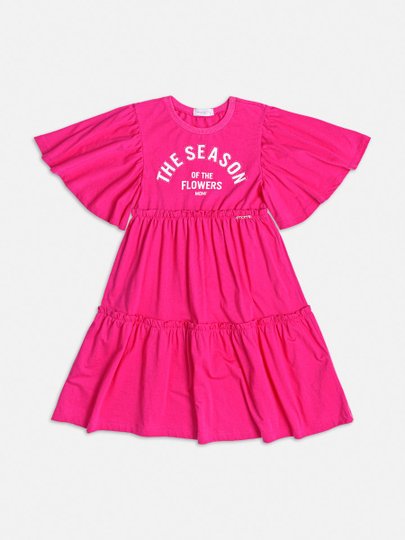 Vestido Marias Malha Pink Momi Infantil