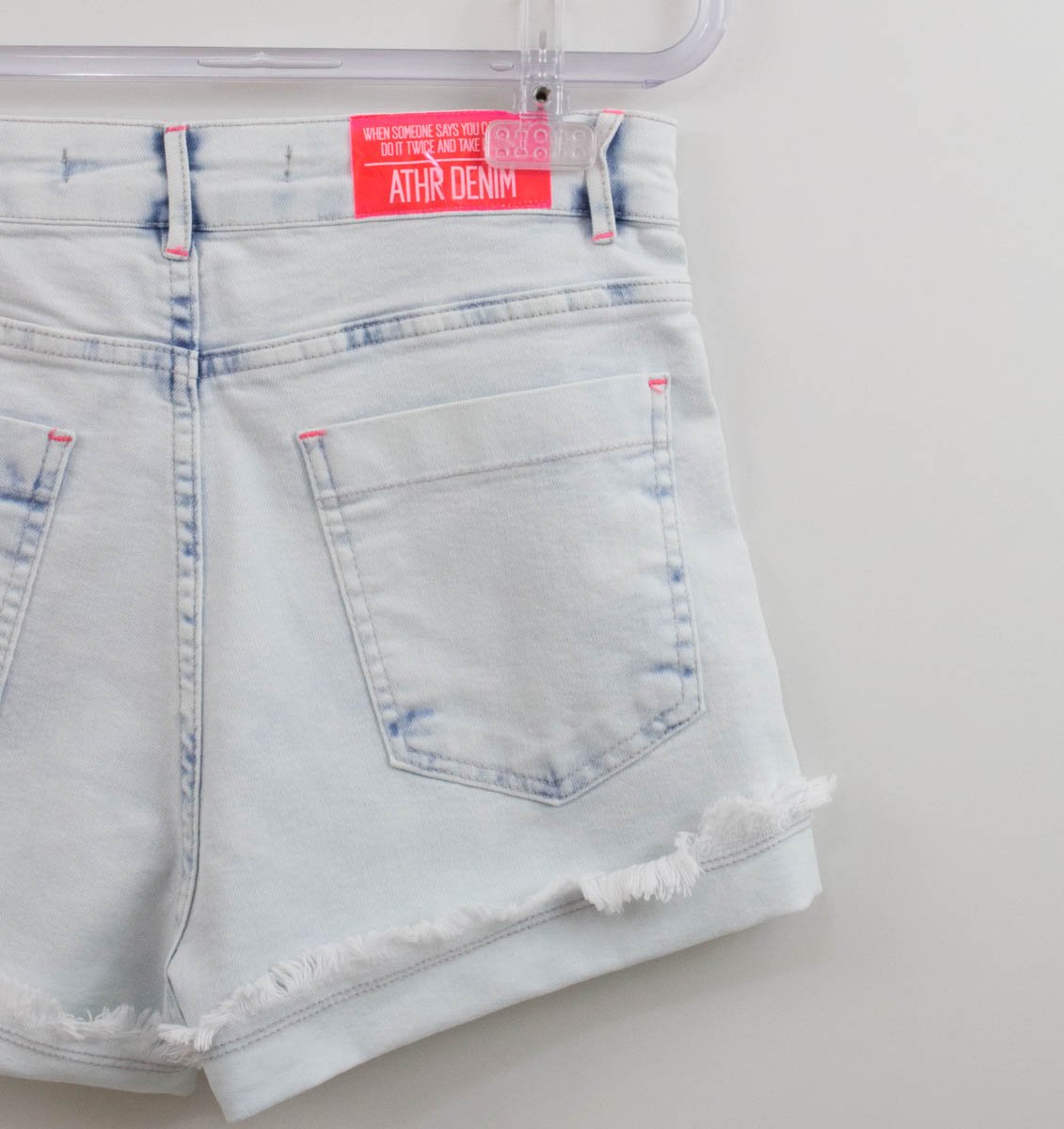 Short Jeans Branco Tipo Clochard Authoria - Xuá Kids