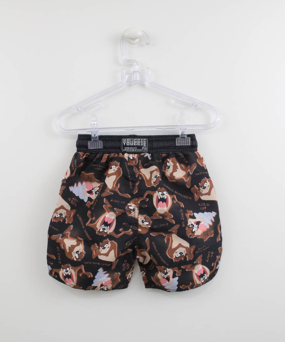 Shorts Tactel Taz Looney Tunes Infantil Youccie - Xuá Kids