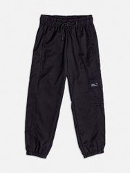 Calça Jogger Corta Vento Preta Infantil Youccie