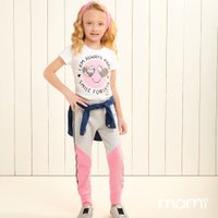 Conjunto Momi Mini Blusa Bolsa Crochê e Saia Short Malha - Xuá Kids
