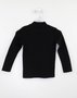 Blusa Básica Tricot Preta Gola Alta Pituchinhus