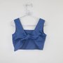 Blusa Cropped Azul Infantil Pituchinhus
