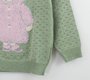 Blusa Infantil Tricot Verde Seco Fio Pelo Pituchinhus