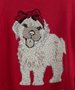 Blusa Tricot Vermelha Cachorrinho com Cristais