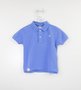 Camisa Polo Azul Hortência Infantil Um Mais Um