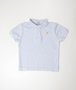 Camisa Polo Básica Bebê Azul Claro Um Mais Um