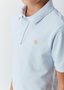 Camisa Polo Básica Bebê Azul Claro Um Mais Um