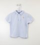 Camisa Polo Básica Bebê Azul Claro Um Mais Um
