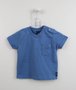 Camiseta Azul Manga Curta com Bolsinho 1+1 Baby