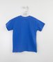 Camiseta Básica Azul Médio Infantil Um Mais Um Baby