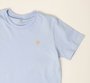 Camiseta Básica Infantil Azul Claro Um Mais Um