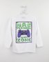 Camiseta Branca Malha Moletinho Gamer Zone Youccie
