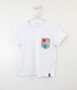 Camiseta Infantil Branca Patch Cristais Um Mais Um