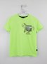 Camiseta Infantil Dino Verde Neon Youccie
