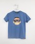 Camiseta Infantil Youccie Azul Monkey