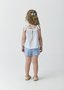 Conjunto Bebê Um Mais Um Bata Listras e Short Azul