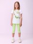 Conjunto Infantil Momi Blusa e Legging Verde Limão