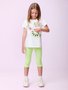 Conjunto Infantil Momi Blusa e Legging Verde Limão