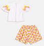 Conjunto Infantil Momi Blusa e Short Ondas Neon