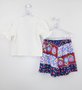 Conjunto Infantil Momi Mini Blusa e Short Estampado Cerejas