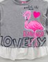 Conjunto Momi Mini Blusa Camisa e Legging Flamingos