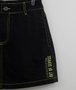 Saia Black Jeans Contrastes Neon Authoria