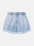 Short Jeans Claro Rebite Verde Neon Infantil Momi