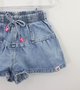 Short Jeans Franzido Infantil Momi Mini