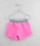 Shorts Saia Moletom Pink Neon Momi Mini