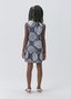Vestido Infantil Um Mais Um Floral  Azul Marinho