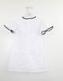 Vestido Laise Branco com Laço Infantil Um Mais Um
