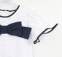 Vestido Laise Branco com Laço Infantil Um Mais Um