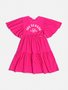 Vestido Marias Malha Pink Momi Infantil