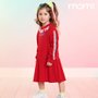 Vestido Vermelho Future Manga Longa Moletom Momi Mini