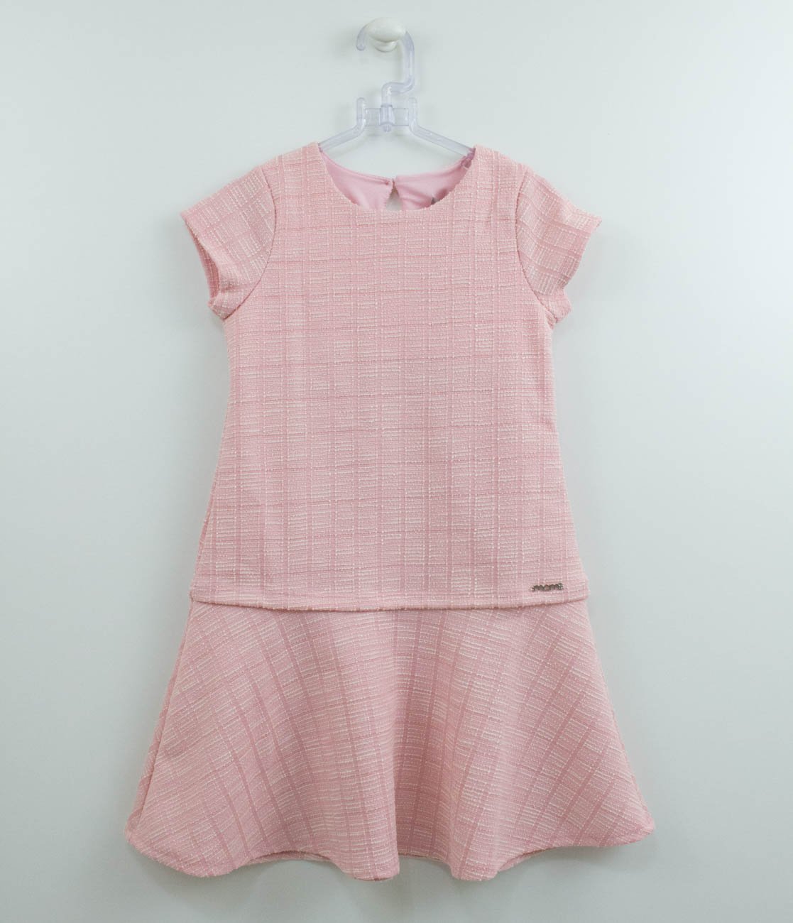 Vestido Infantil Alongado XADREZ VERMELHO - Momi